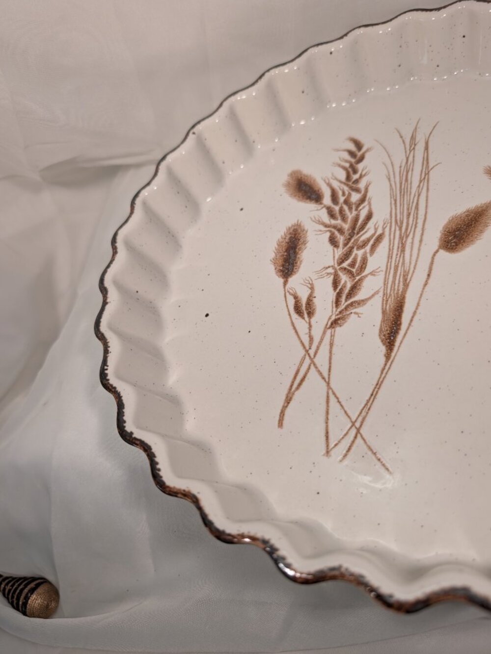 Midwinter Stonehenge Wild Oats Flan Quiche Dish DISHWASHER MICROWAVE SAFE - Picture 6 of 10